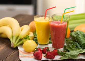 Fresh fruit smoothies