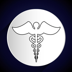 Medical healthcare round icon