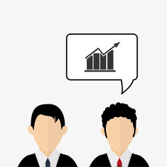 Business design.Communication icon. Colorfull illustration, vect