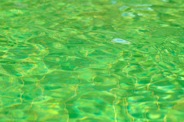 Emerald green water in swimming pool, Emerald green abstract