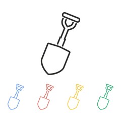 Shovel - vector icon.