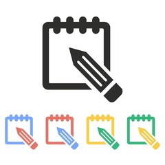 Notepad - vector icon.