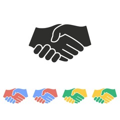 Handshake - vector icon.