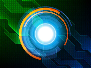 Abstract technology background. Hi-tech background design. Vector illustration