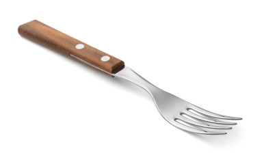 Fork with wooden handle
