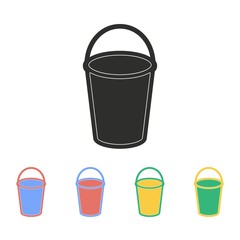 Bucket - vector icon.