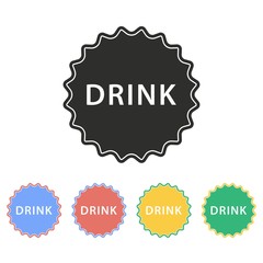 Bottle cap - vector icon.