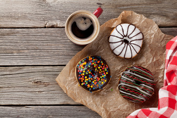 Donuts and coffee
