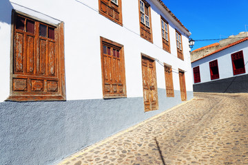 Architectural detail in Agulo Village, La Gomera, Spain, Europe