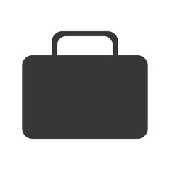 black suitcase front view,vector graphic