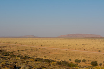 Fototapeta na wymiar Scenery of a table mountain in namibia, africa