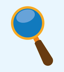 Magnifying glass searching