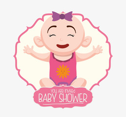Baby shower invitation card