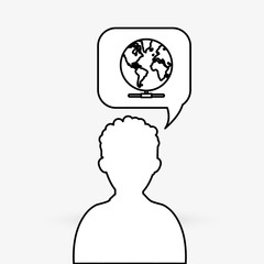 Communication design. Media icon. Flat illustration, vector grap