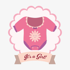 Naklejka premium Baby shower invitation card