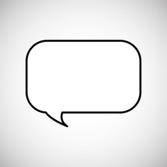 Communication design. bubble icon. Flat illustration, vector gra