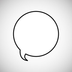 Communication design. bubble icon. Flat illustration, vector gra