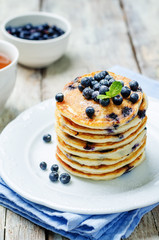 Blueberry Ricotta Pancakes