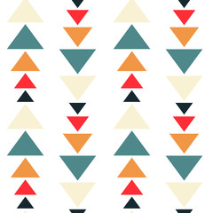 colorful triangles seamless vector pattern background illustration
