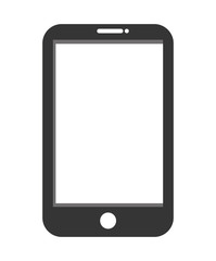 black and white smartphone,vector graphic