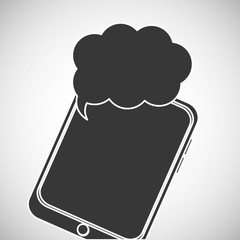 Communication design. bubble icon. Flat illustration, vector gra