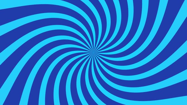 bright radial swirl motion background loop blue