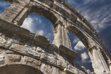 Arènes de Pula en Istrie, Croatie