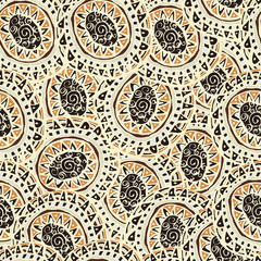 Hand drawn colorful Indian seamless patterns ornaments in boho s