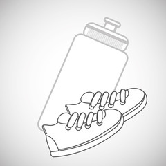 Healthy lifestyle design. bodycare icon. flat illustration, vect