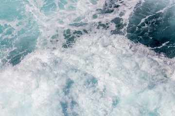 Fototapeta na wymiar Background with rough sea foam