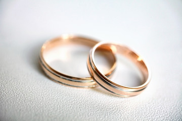 two wedding rings