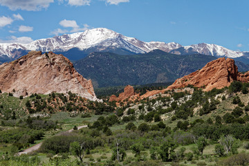 Fototapeta na wymiar Garden of the Gods Colorado Springs Colorado