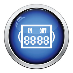 Icon of football referee scoreboard