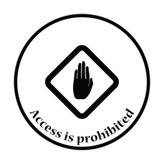 Icon of Warning hand