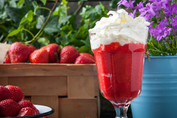 Bowl of fresh strawberries