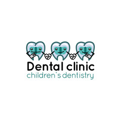 Color logo for dental clinic