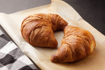 crunchy, fresh from the oven croissants for good start of the day. 