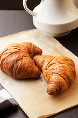 crunchy, fresh from the oven croissants for good start of the day. 
