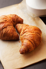 crunchy, fresh from the oven croissants for good start of the day. 