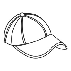 Baseball cap icon design over white background, Vector illustration
