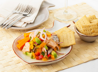 Trout ceviche