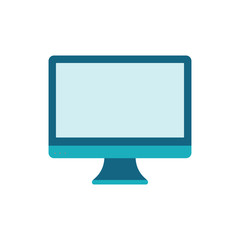 Desktop with blank screen.