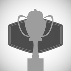 Winner design. Success icon. Flat illustration, vector graphic