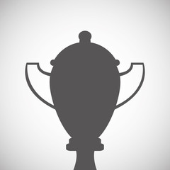 Winner design. Success icon. Flat illustration, vector graphic