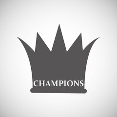 Winner design. Success icon. Flat illustration, vector graphic