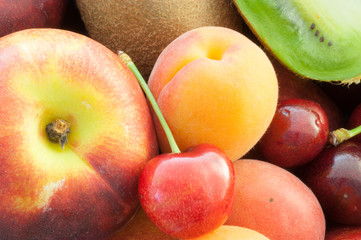 Fototapeta na wymiar composition of fruit