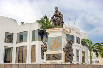 Monument to Olmedo on Malecon 2000  Guayaquil, Ecuador