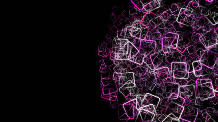 abstract romantic square background design illustration with space for your text