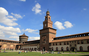Castle Sforzesco in Milan, Italy