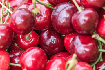 sweet red cherry background